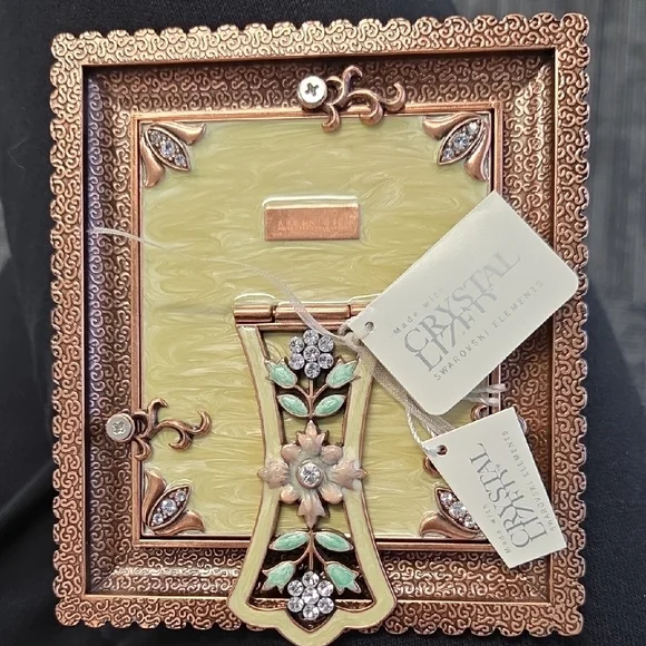 Argento SC Cream Mother Of Pearl and Crystal Photo Frame - Picture 3 of 13